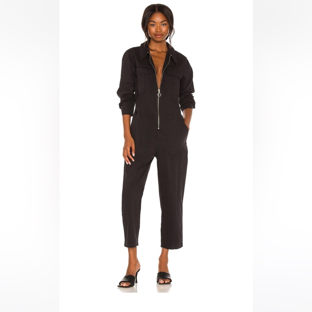 Pistola Alison Zipper Jumpsuit Fade to Black